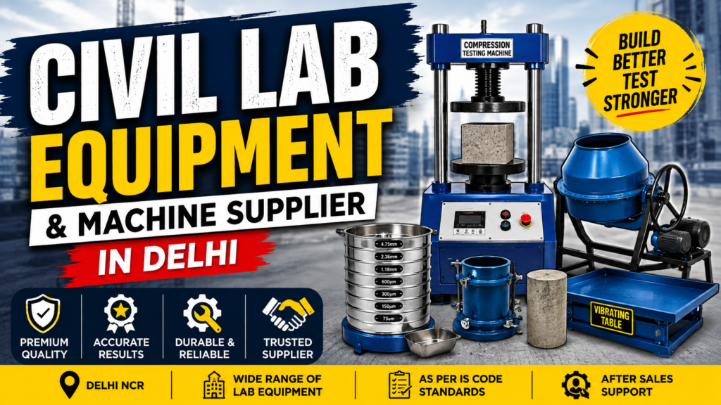 Trusted Civil Lab Equipment and Machine Supplier in Delhi: